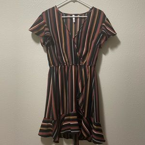 Multicolored MIDI Dress
